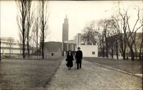 Foto Ak Magdeburg an der Elbe, Aussichtsturm, Ausstellungshallen