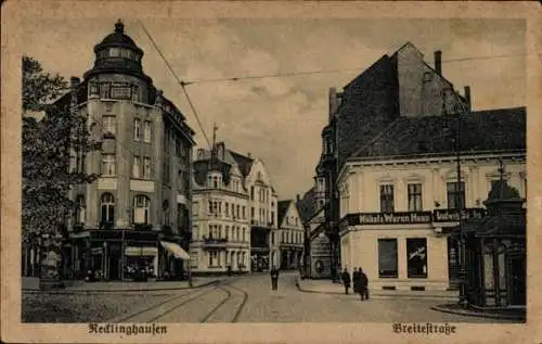 Ak Recklinghausen im Ruhrgebiet, Breitestraße, Möbel- und Warenhaus Ludwig Sachs