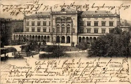 Ak Kaliningrad Königsberg Ostpreußen, Universität