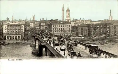 Ak London Stadt England, Tower Bridge