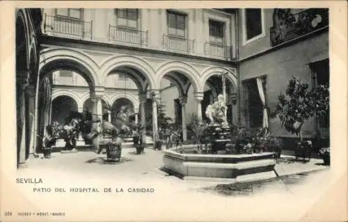 Ak Sevilla Andalusien, Patio des Hospital de la Caridad