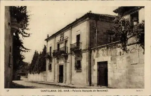 Ak Santillana del Mar Kantabrien, Marques de Benameji-Palast