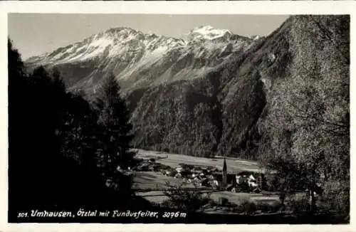 Ak Umhausen in Tirol, Ötztal mit Fundusfeiler