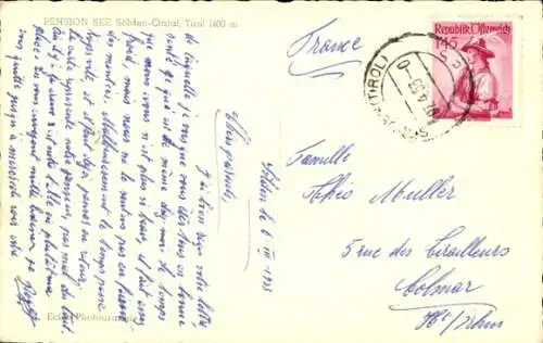 Ak Sölden in Tirol, Pension See im Schnee