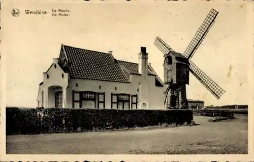 Ak Wenduine Wenduyne De Haan Westflandern, Mühle