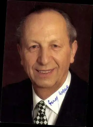 Ak Politiker Gerhard Weng, Portrait, Autogramm