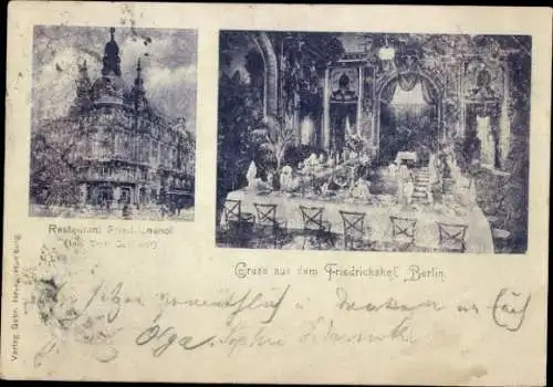 Ak Berlin Mitte, Restaurant Friedrichshof