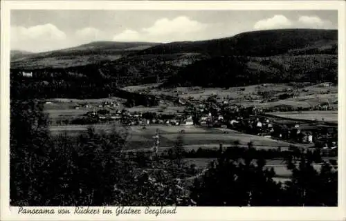 Ak Borek Walddorf Szczytna Rückers Schlesien, Panorama