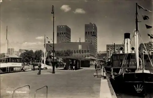 Ak Oslo Norwegen, Rathaus