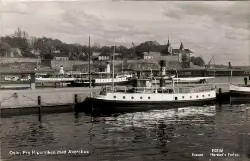 Ak Oslo Norwegen, Piperviken med Akershus