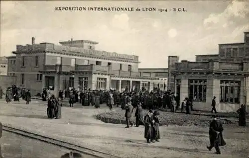 Ak Lyon Rhône, Internationale Ausstellung 1914