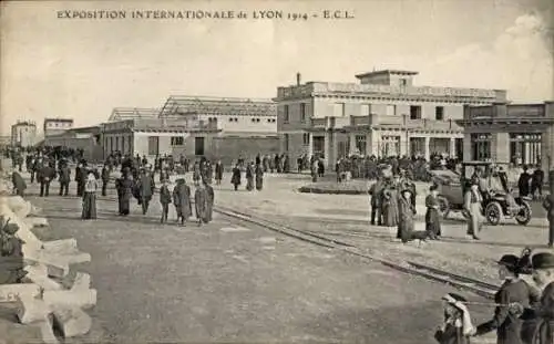 Ak Lyon Rhône, Internationale Ausstellung 1914
