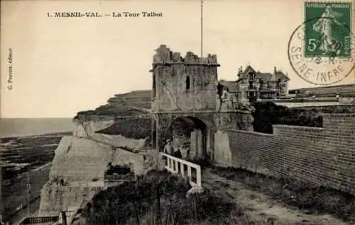 Ak Mesnil Val Seine Maritime, Tour Talbot