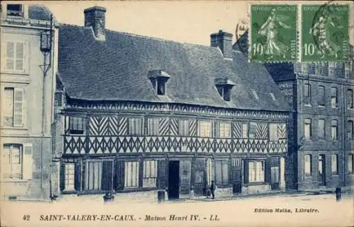 Ak Saint Valéry en Caux Seine Maritime, Maison Henri IV