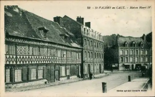 Ak Saint Valéry en Caux Seine Maritime, Maison Henri IV