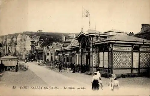 Ak Saint Valéry en Caux Seine Maritime, Casino