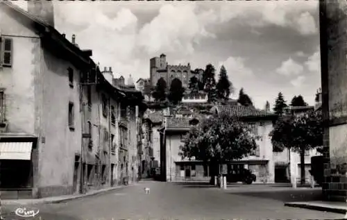 Ak Aurillac Cantal, Perspective sur le Chateau St-Etienne