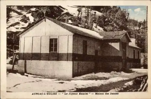 Ak Auriac Cantal, Le Joyeux Essaim, Maison des Jeunes, Winter