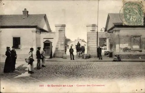 Ak Saint Germain en Laye Yvelines, Caserne des Cuirassiers