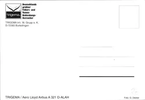 Ak Trigema Airlines, Aero Lloyd Airbus A 321 D ALAH, Passagierflugzeug