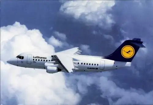 Ak Passagierflugzeug Lufthansa, Cityliner Avro RJ85, D-AVRM