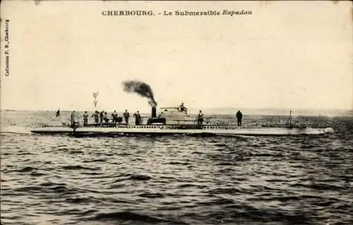 Ak Französisches Kriegsschiff, U-Boot Espadon