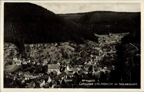 Ak Calmbach Bad Wildbad im Schwarzwald, Panorama