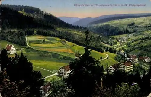 Ak Freudenstadt im Schwarzwald, Panorama, Christophstal