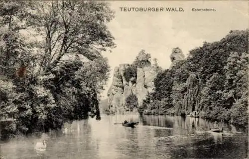 Ak Horn Bad Meinberg im Teutoburger Wald Westfalen, Externsteine