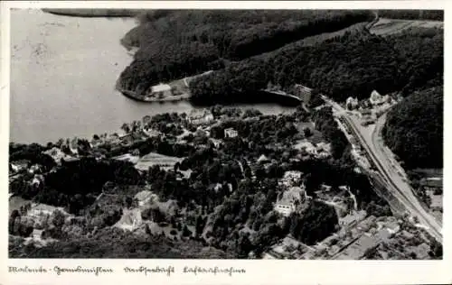 Ak Gremsmühlen Malente in Ostholstein, Luftaufnahme, Haus Schönow, Sanatorium