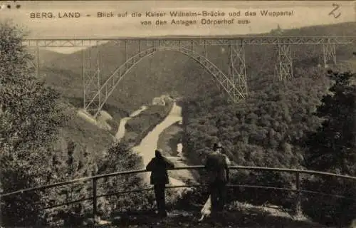 Ak Solingen im Bergischen Land, Müngstener Brücke, Kaiser Wilhelm Brücke, Wuppertal