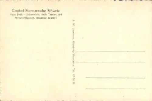 Ak Grönwohld in Holstein, Gasthof Stormarnsche Schweiz, Gästehaus, Clubzimmer, Gaststube