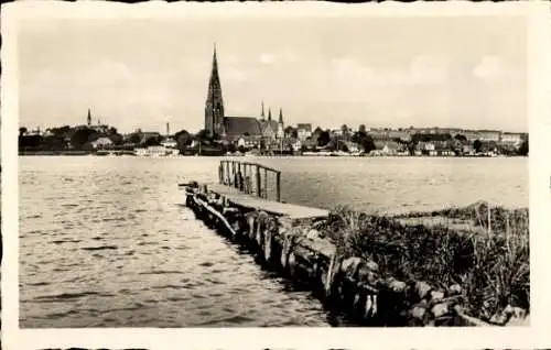 Ak Schleswig an der Schlei, Blick von Haddeby, Steg