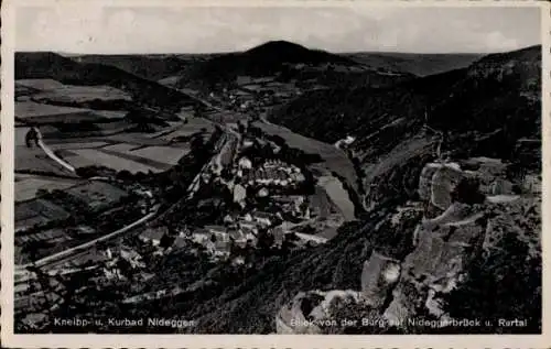 Ak Nideggen in der Eifel, Panorama, Nideggerbrück und Rurtal