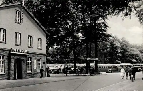 Ak Voßloch Bokholt-Hanredde in Schleswig Holstein, Hotel und Gesellschaftshaus Grüner Wald