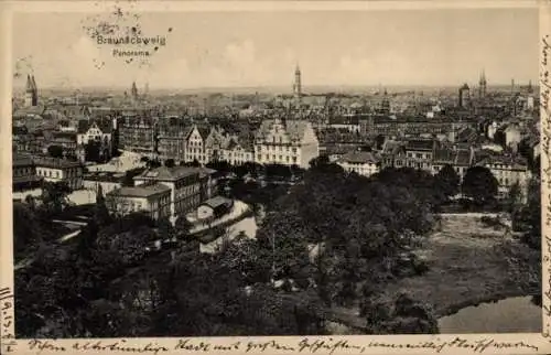 Ak Braunschweig in Niedersachsen, Panorama