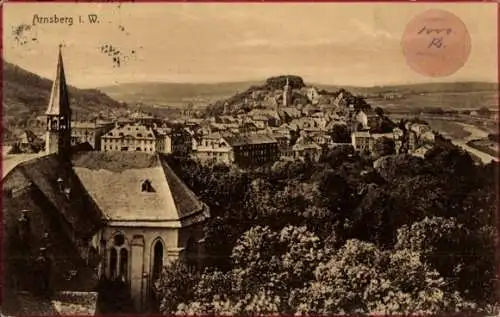 Ak Arnsberg im Sauerland Westfalen, Gesamtansicht