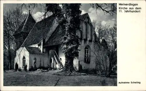 Ak Meinerdingen Walsrode im Heidekreis, Kirche aus dem 11. Jahrhundert