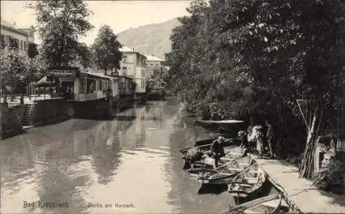 Ak Bad Kreuznach an der Nahe, am Kurpark