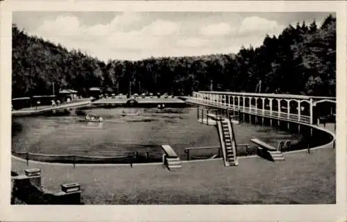 Ak Rastenberg in Thüringen, Partie im Schwimmbad