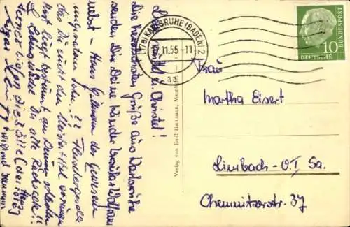 Ak Karlsruhe in Baden, Hauptbahnhof, Straßenbahn