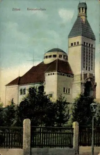 Ak Zittau Oberlausitz, Krematorium