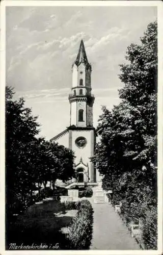 Ak Markneukirchen im Vogtland, Blick zur Kirche