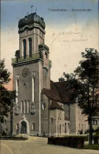 Ak Crimmitschau in Sachsen, Johanniskirche