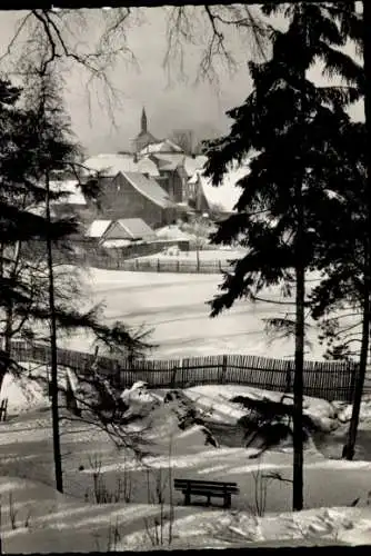 Ak Hasselfelde Oberharz am Brocken, Wintersportplatz