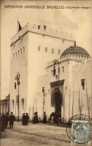 Ak Bruxelles Brüssel, Exposition Universelle 1910, Spanischer Pavillon, Weltausstellung