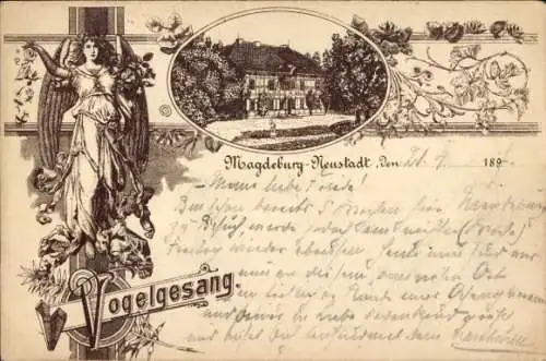 Litho Magdeburg Neustadt, Gasthaus Vogelgesang