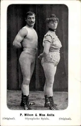 Ak P. Wilson und Miss Anita, Olympische Spiele, Akrobaten