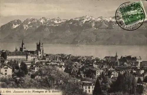 Ak Lausanne Kanton Waadt, Panorama