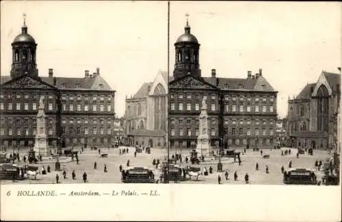 Stereo Ak Amsterdam Nordholland Niederlande, Palais